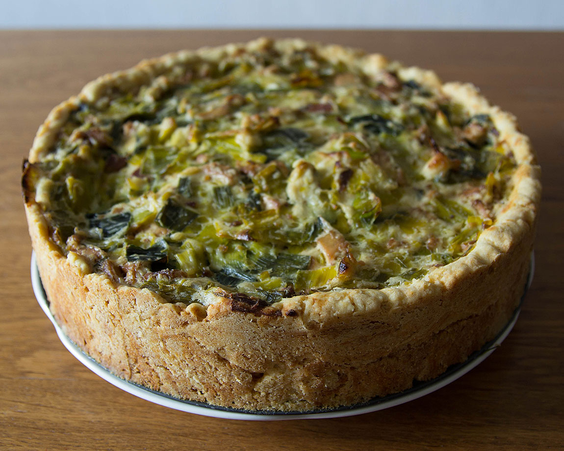 Quiche me! Lauchquiche mit Räuchertofu - Kassel vegan