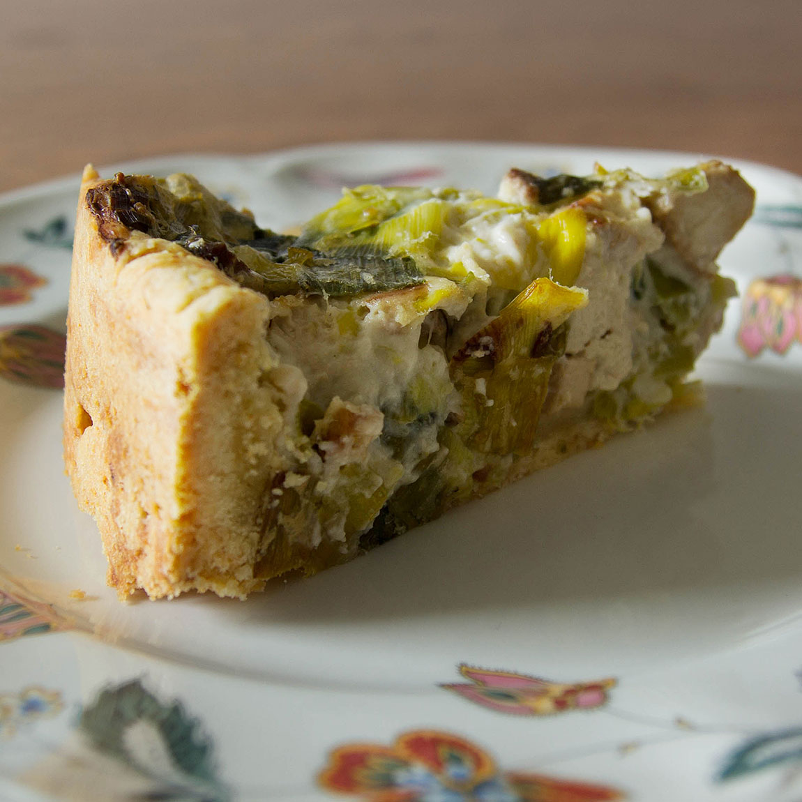 Quiche me! Lauchquiche mit Räuchertofu - Kassel vegan