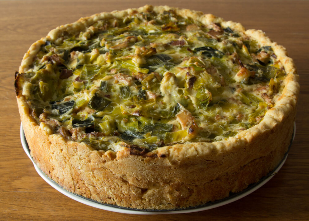 Quiche me! Lauchquiche mit Räuchertofu